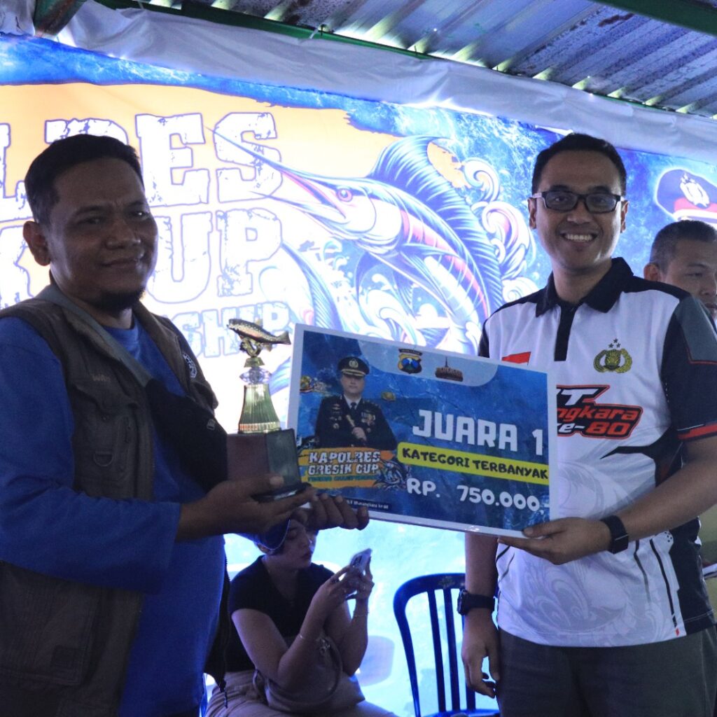Kapolres Gresik Cup Fishing Championship Meriahkan Hari Bhayangkara ke-80, Pererat Sinergi Polri, Media dan Masyarakat